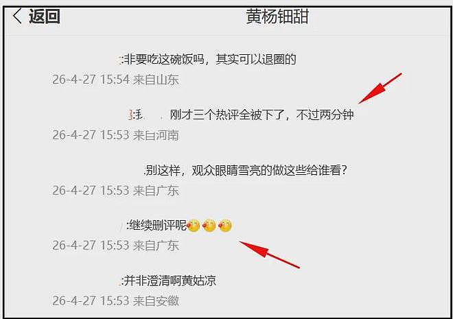 黄杨钿甜被质疑找水军洗白，本人破防删评，回应耳环风波翻车了（组图） - 3