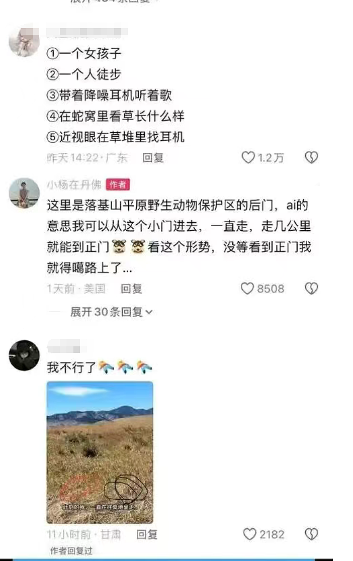 女生查旅游攻略却被AI带入剧毒蛇窝！现场视频遍地响尾蛇太骇人（视频/组图） - 9