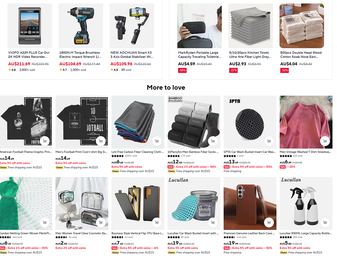 超划算！【AliExpress】澳洲站 海量商品 特卖 + 折上折 + 再送25刀（组图） - 1
