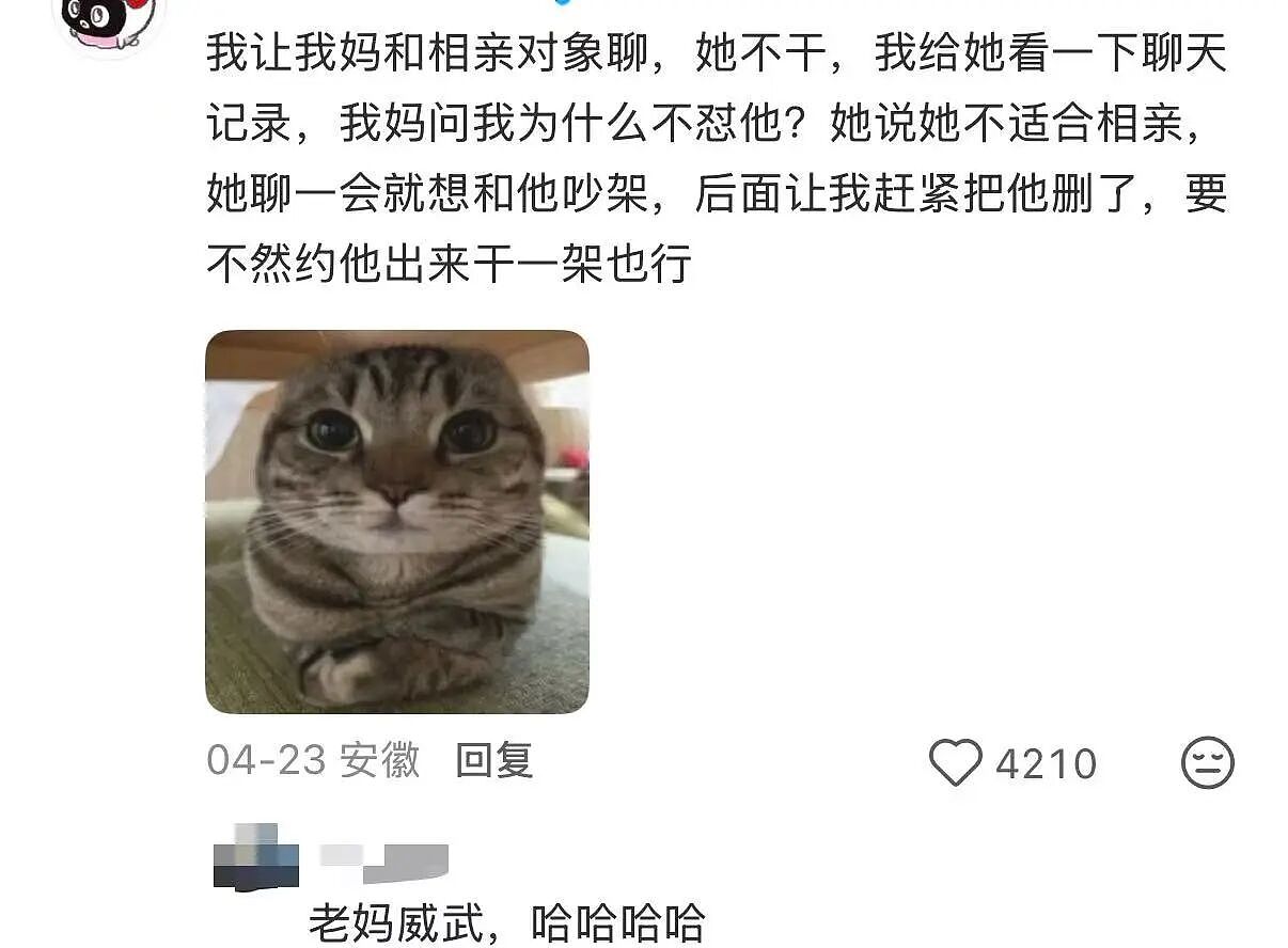 【爆笑】“当我用相亲对象的语气和妈妈说话！？”妈妈：住口吧，再说报警了...（组图） - 17