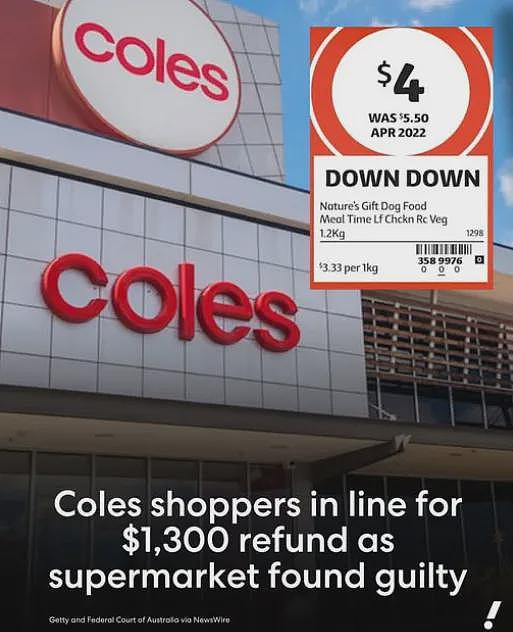 Coles出事!消费者或迎$1300赔偿(组图) - 2