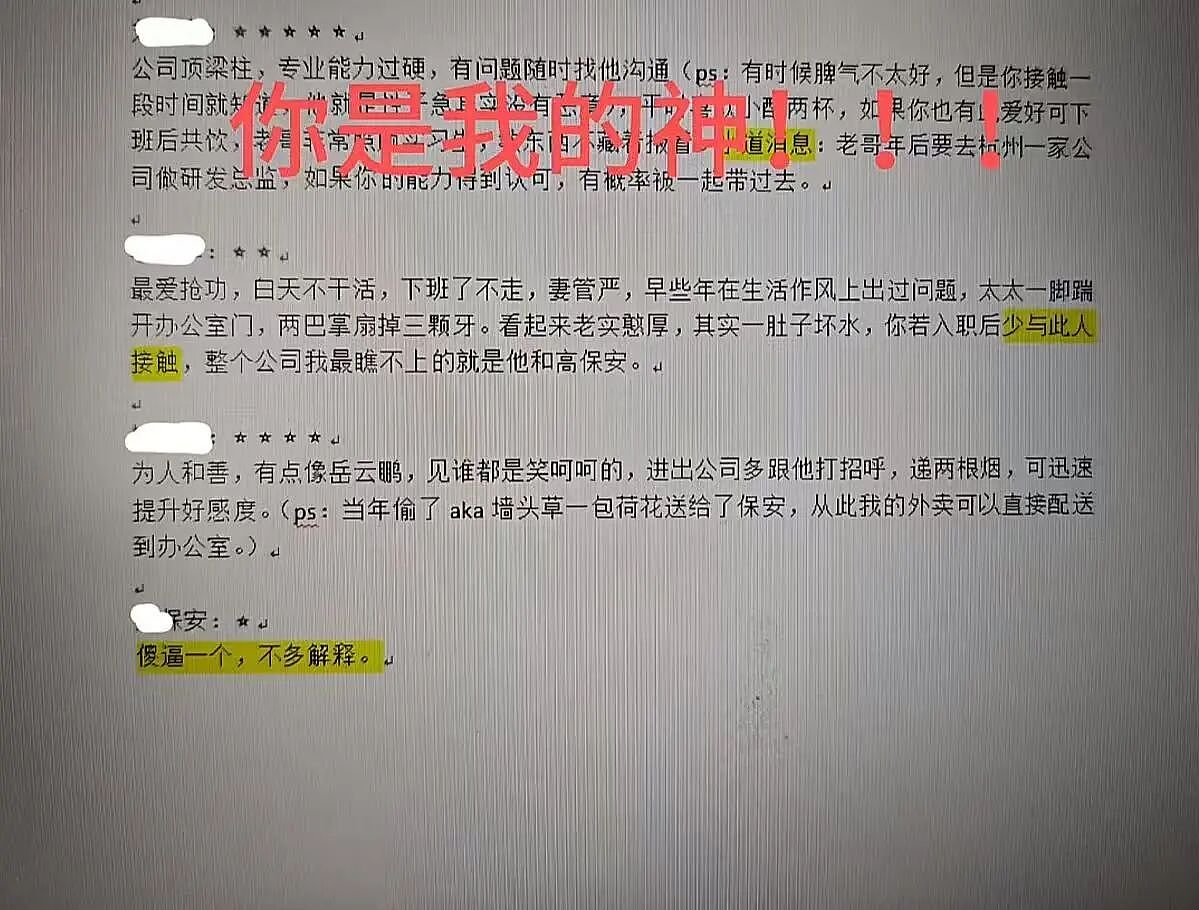 【爆笑】“在离职同事的电脑里发现了公司人员攻略…?”哈哈哈这哪是同事啊分明是义父!(组图) - 11