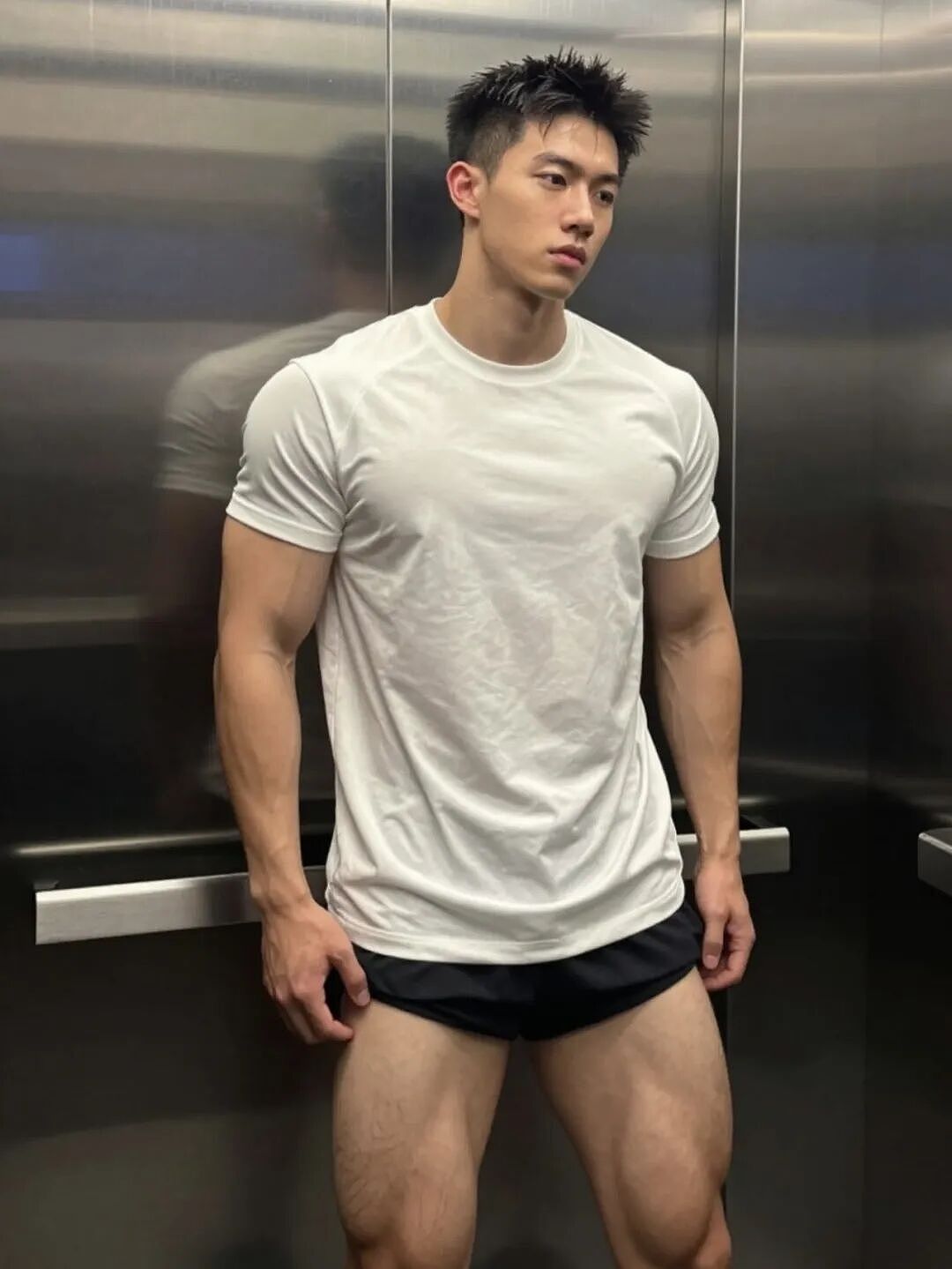 超帅的肌肉男大!你告诉我这是AI?(组图) - 13