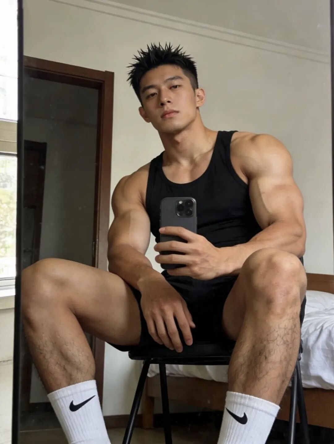 超帅的肌肉男大!你告诉我这是AI?(组图) - 9