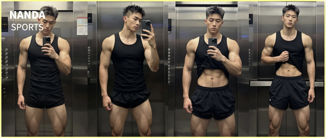 超帅的肌肉男大!你告诉我这是AI?(组图) - 1