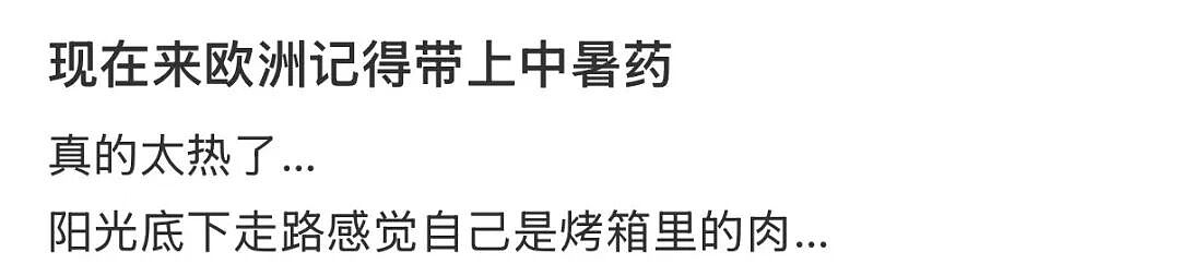 “带父母旅游，落地第一天妈妈进医院！”欧洲1.5万人因高温死亡，中国游客崩溃逃离...（组图） - 3