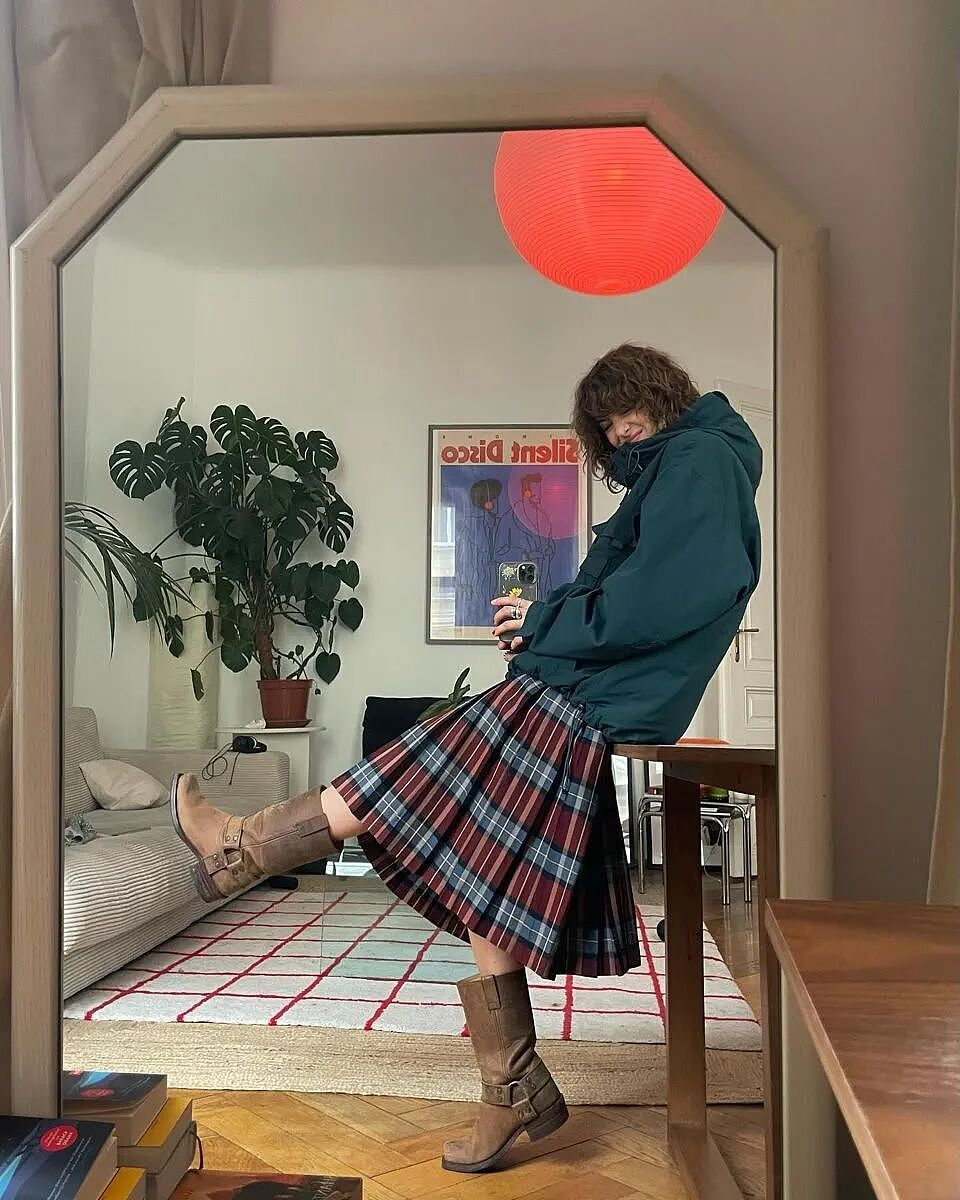 冬天也想穿裙子！附不同温度的穿搭公式（组图） - 33