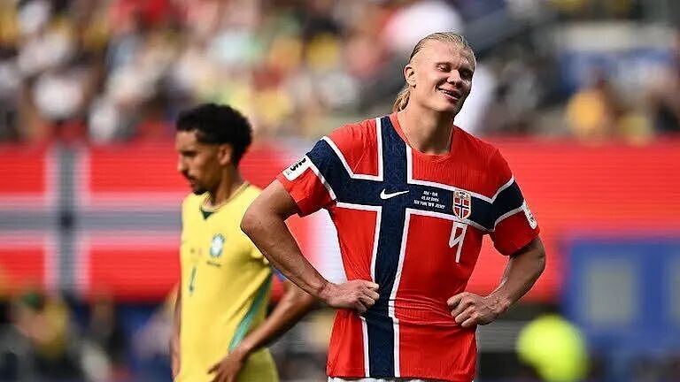 疯狂2-1!哈兰德双响天神下凡,挪威爆冷淘汰巴西,首进世界杯八强(组图) - 1