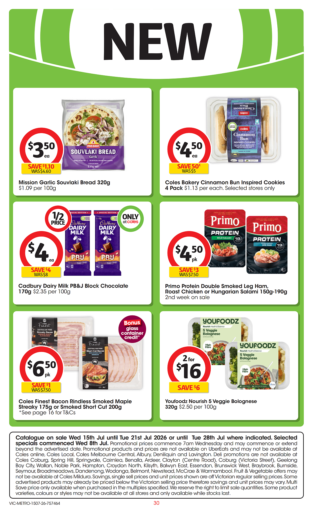 本周最新!澳洲各大超商特价商品一网打尽,大批好物骨折破半价!Woolworths、Coles、Aldi(组图) - 30