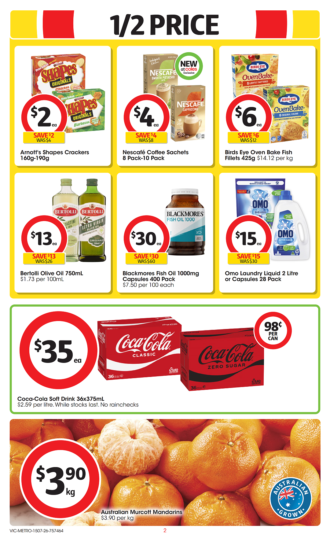 本周最新!澳洲各大超商特价商品一网打尽,大批好物骨折破半价!Woolworths、Coles、Aldi(组图) - 2