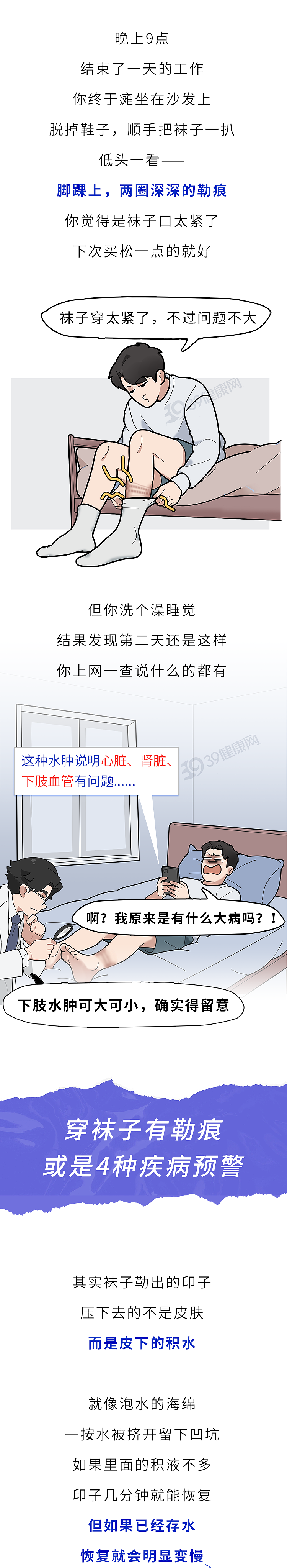 穿袜子总有勒痕?千万别大意,或是4种严重疾病的信号(组图) - 1