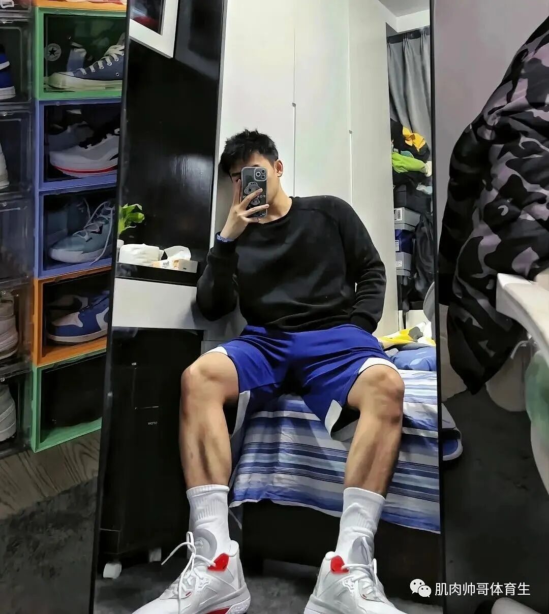【帅哥】健身的帅气男生，腿部肌肉力量感十足（组图） - 9