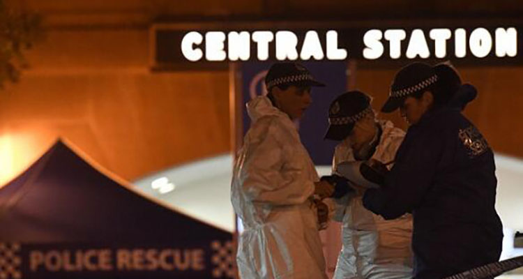 悉尼火车站外警方射杀亚裔男