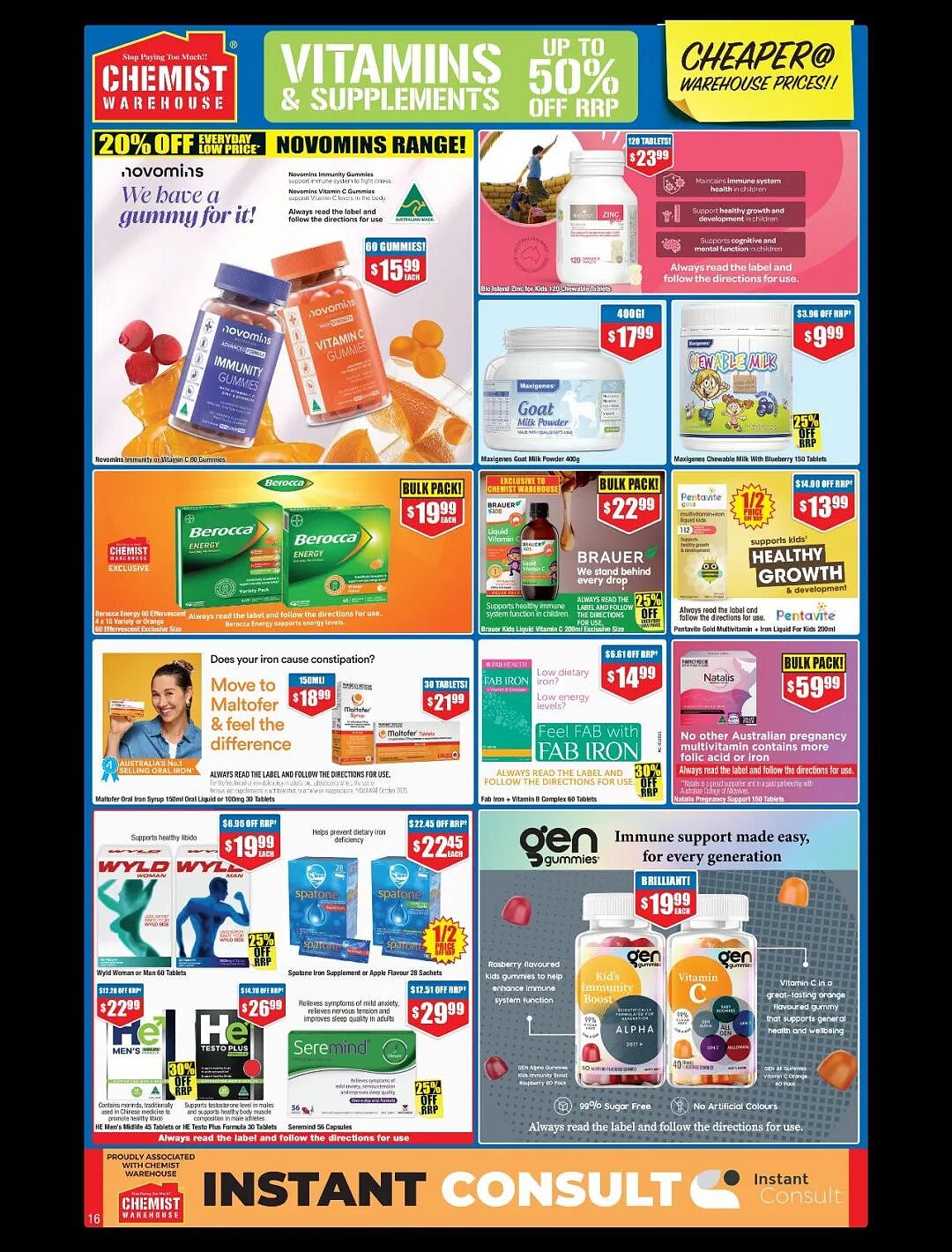 给力周期 + 限时满30刀就包邮！【Chemist Warehouse】药店 最新一期优惠目录 - 19