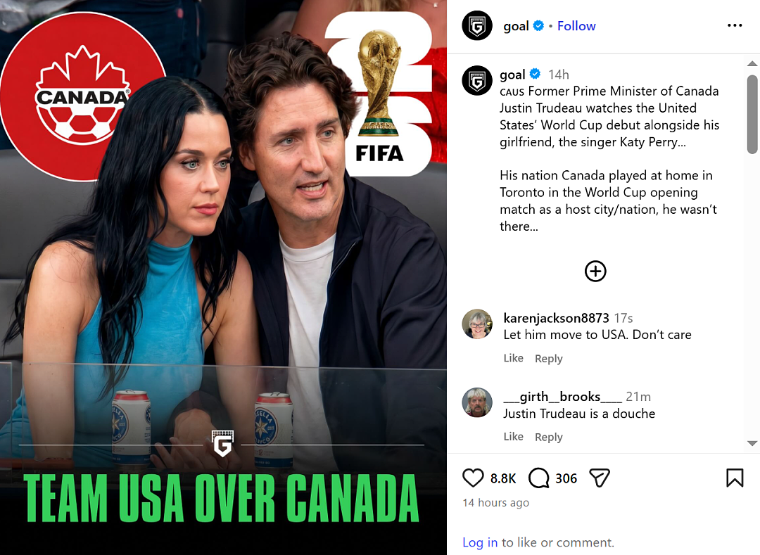 怒炸!特鲁多竟带水果姐在美国看世界杯!全网狂骂: 骗子、小丑、丢人!(组图) - 9
