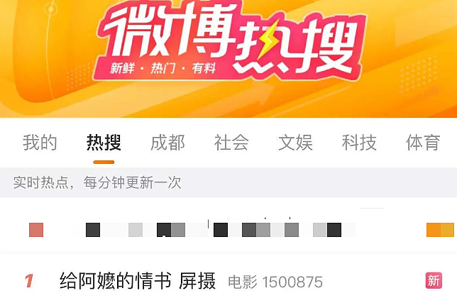 热搜第一!知名女演员卢昱晓给《给阿嬷的情书》道歉:我的行为是不当的(组图) - 1