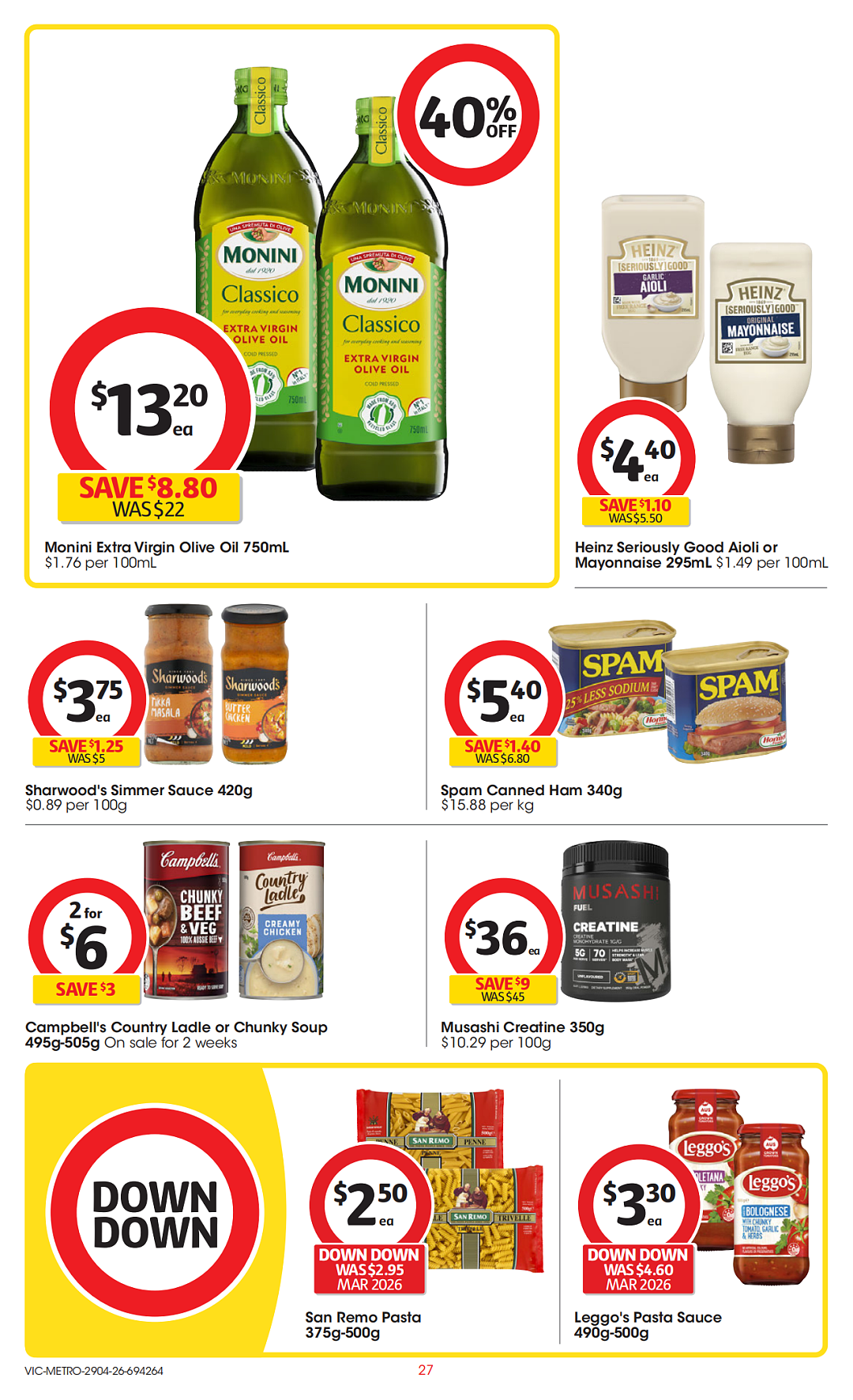 本周最新!澳洲各大超商特价商品一网打尽,大批好物骨折破半价!Woolworths、Coles、Costco(组图) - 27