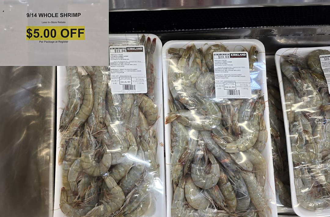 华人常买！Costco热销鲜虾“翻车”：顾客怒曝16%不是虾肉，投诉CFIA调查！（组图） - 2