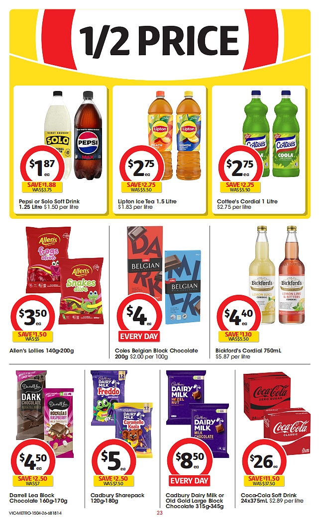 Coles 4月15日-4月21日打折，牛肉派、油、茉莉米半价 - 23