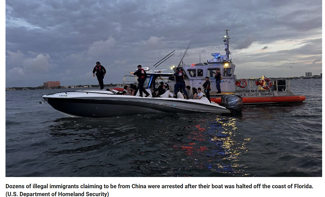 惊险！25名华人坐船偷渡美国拒不停船，海岸警卫队开火击瘫船只（组图） - 2