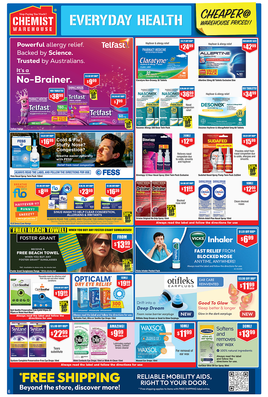 给力周期 + 限时满30刀就包邮！【Chemist Warehouse】药店 最新一期优惠目录 - 9