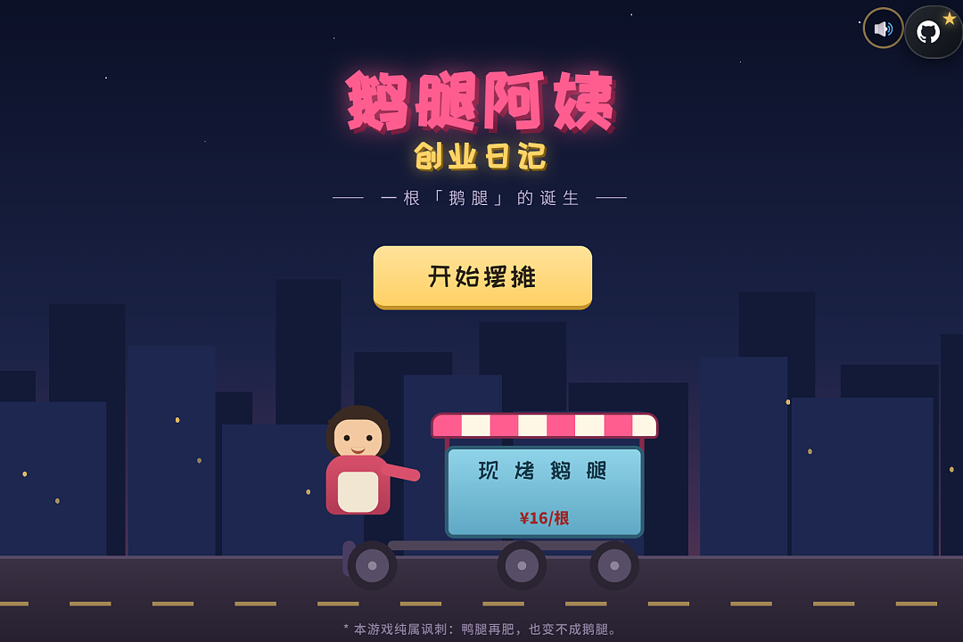 今年嘲讽力最强的国产游戏,是大学生模拟“鹅腿阿姨”摆摊(组图) - 2