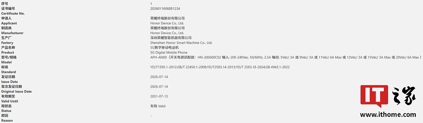 荣耀 Robot Phone 通过 3C 认证,由自有工厂生产 - 1