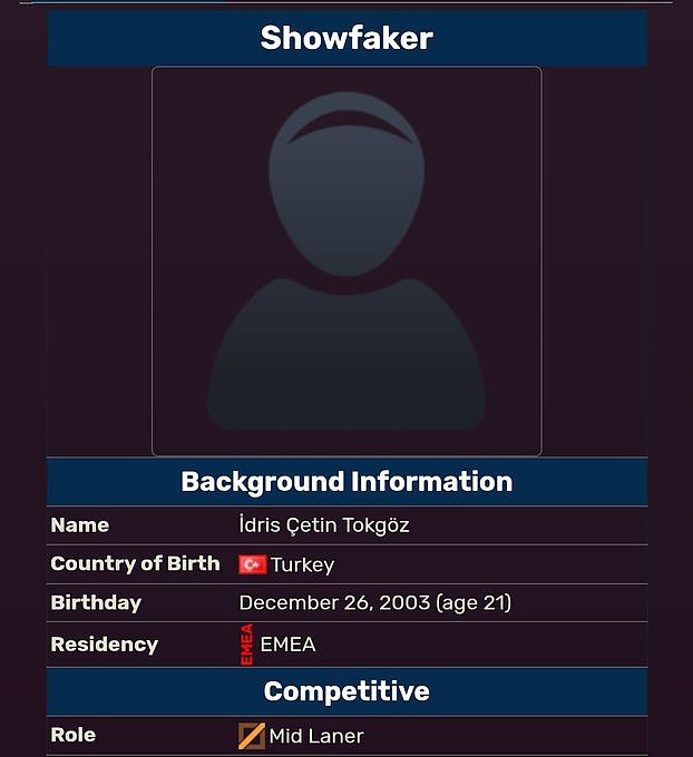 ShowMaker+Faker？韩媒记者：土耳其一名中单选手ID为Showfaker！ - 1