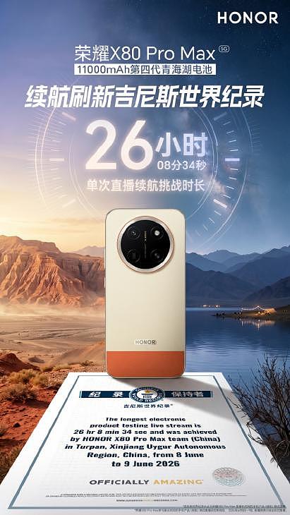 11000mAh+ 免费换屏 +10000nits，“耐用神机”荣耀 X80 Pro Max 正式开售 - 4