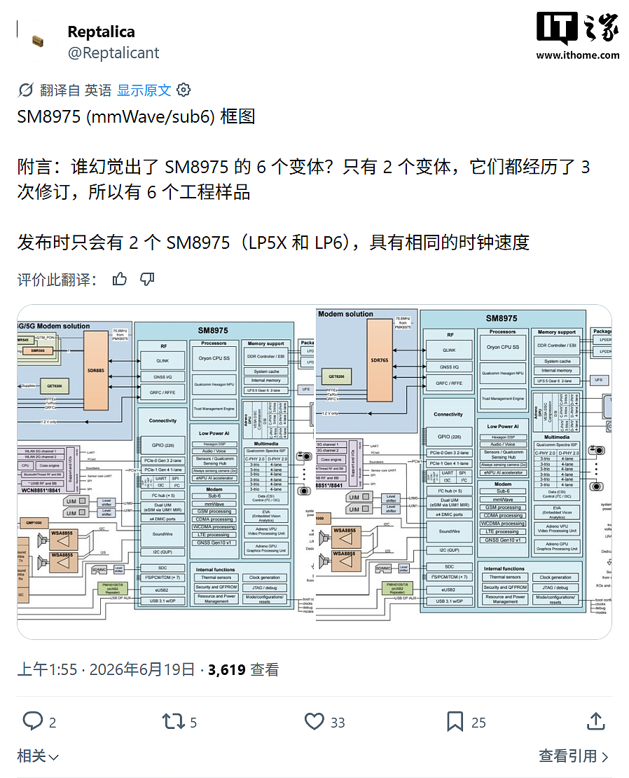 安卓最强 2nm 芯片：曝高通骁龙 8 Elite Gen 6 Pro 芯片仅有 LPDDR5X/LPDDR6 两个版本 - 1