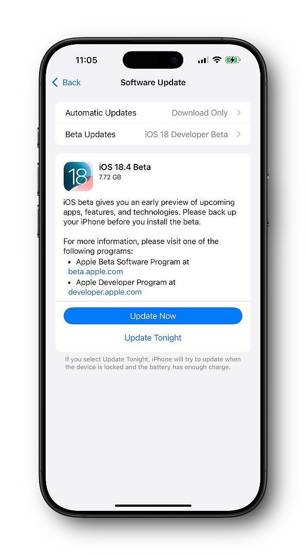 苹果 iOS / iPadOS 18.4 开发者预览版 Beta 发布：Apple 智能支持中文 - 2