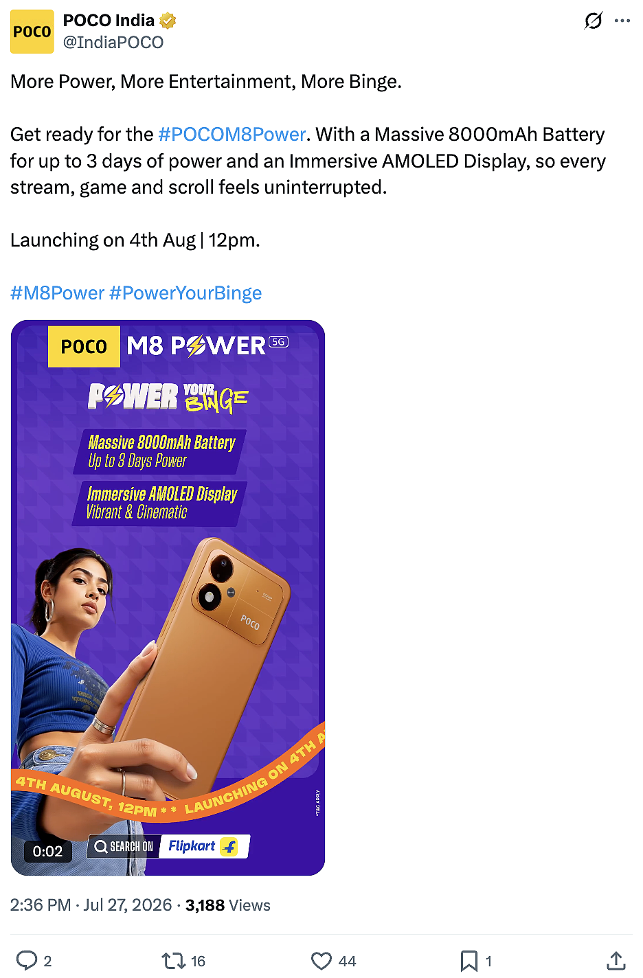 小米 POCO M8 Power 海外机型 8 月 4 日发布，预计为 REDMI Note 17 标准版手机“套娃机” - 1