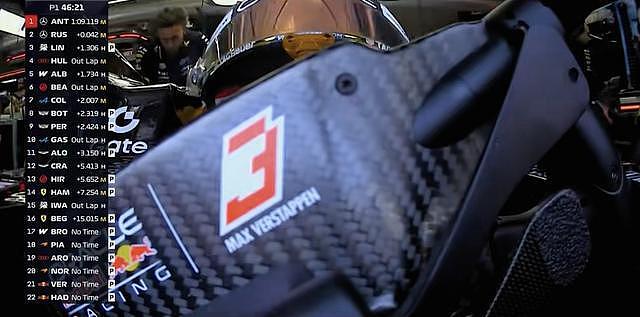 F1奥地利站一练：安东内利拉塞尔包揽一二，维斯塔潘两度停车 - 5