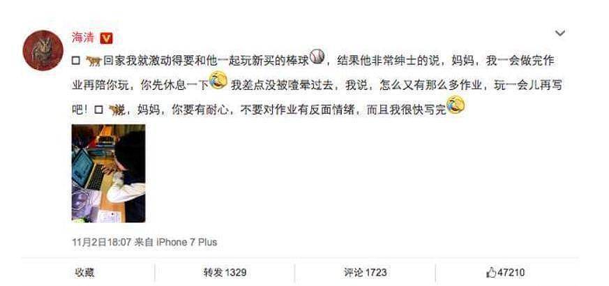 海清带儿子看周杰伦演唱会，19岁蛋妞五官随妈，身形挺拔气质出众 - 7