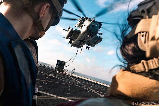 CH-53E“超级种马”重型直升机吊运物资训练 美军保持战备水平 - 7