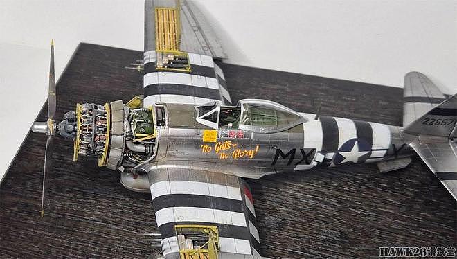 精彩模型欣赏：P-47D“雷电”战斗机 增添大量细节 展现维护状态 - 5