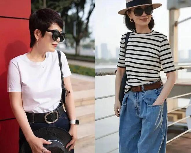 夏天不建议50+女人穿的6件T恤，不好看还显廉价，看看你有没？ - 13