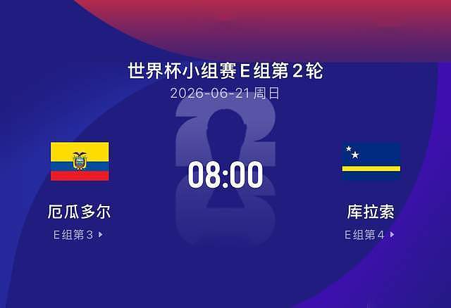 世界杯比赛前瞻丨厄瓜多尔VS库拉索：“高原之魔”下了高原不行？ - 2