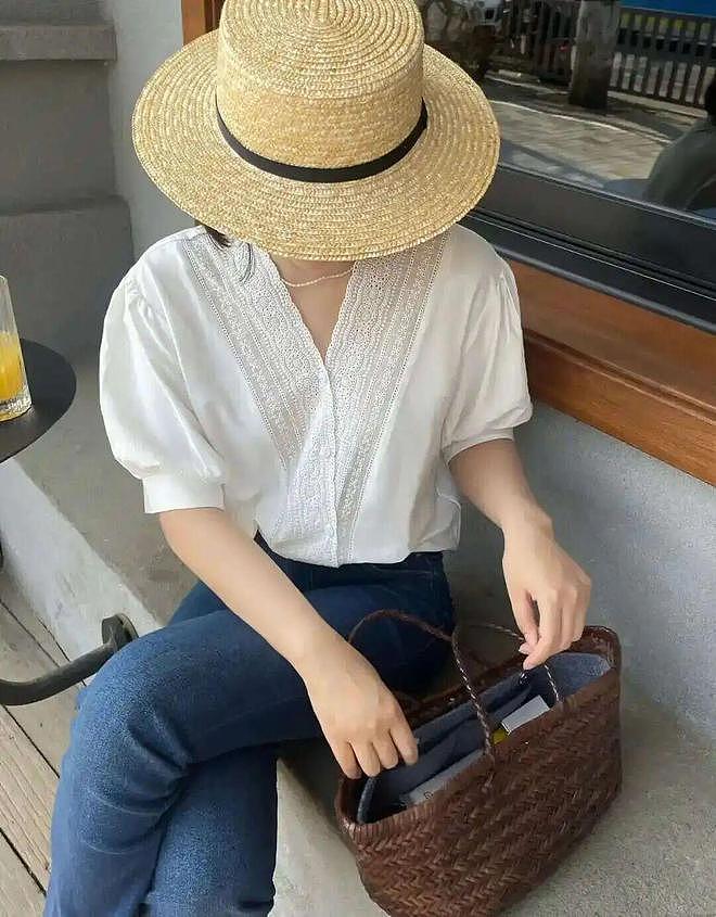 有品位的女人，夏天都在穿“九分裤”，搭配T恤、衬衫好时髦！ - 19