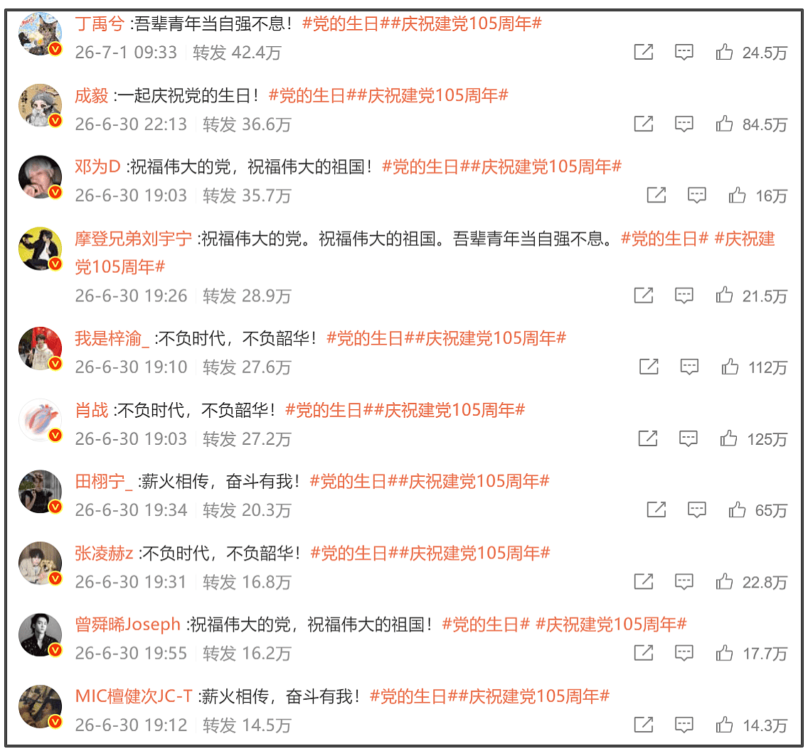 众星祝福祖国，曾沛慈未表态再陷争议，遭网友抵制让她别来捞钱了 - 9