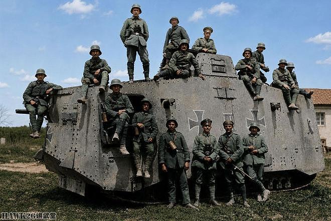 图说：德国A7V重型坦克 不成功的早期武器设计 车组人数创造纪录 - 9