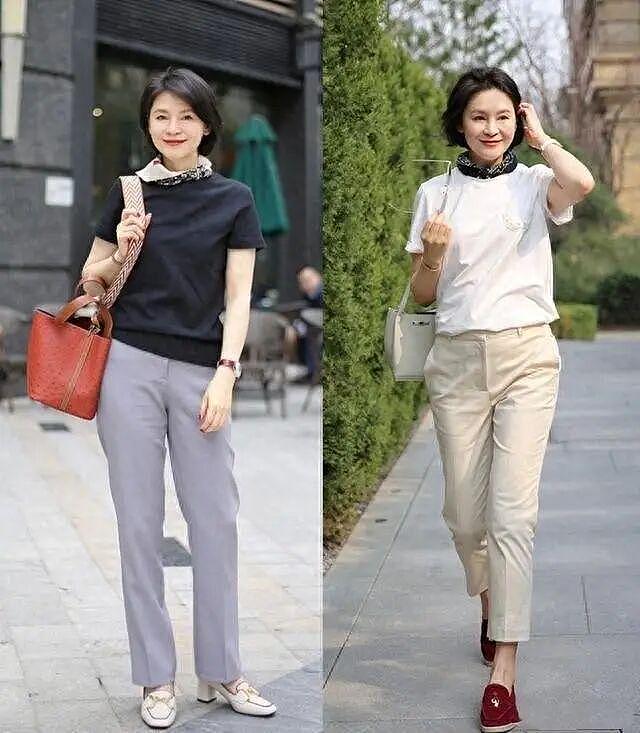 夏天不建议50+女人穿的6件T恤，不好看还显廉价，看看你有没？ - 15