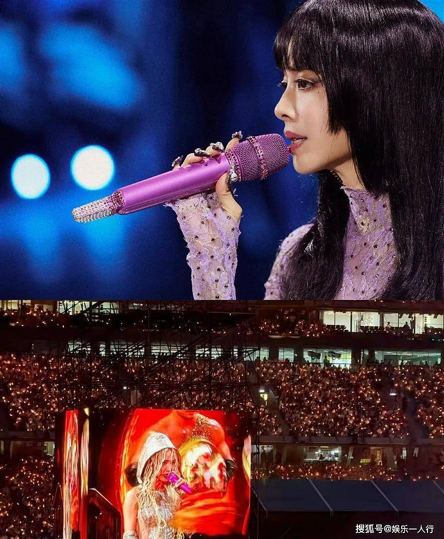 马龙夏露着情侣装观演唱会,被唤宝贝满脸羞涩,变身歌迷全程跟唱 - 5