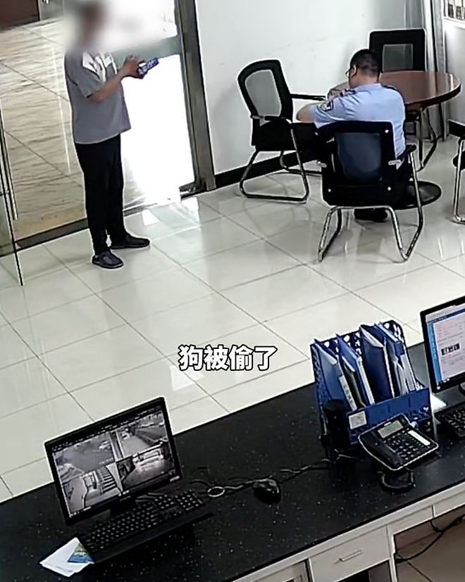 男子急匆匆跑进派出所报案“柯基被偷了”，民警一看狗狗就在派出所门口……网友：但凡小狗腿再长点都追上你了！ - 1