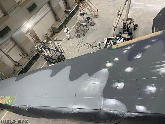 捷克第一架C-390中型运输机完成涂装 三色空优迷彩 显得特立独行 - 10