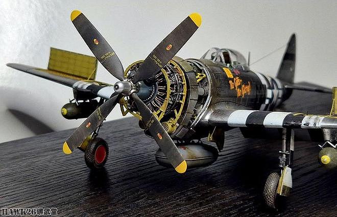 精彩模型欣赏：P-47D“雷电”战斗机 增添大量细节 展现维护状态 - 3