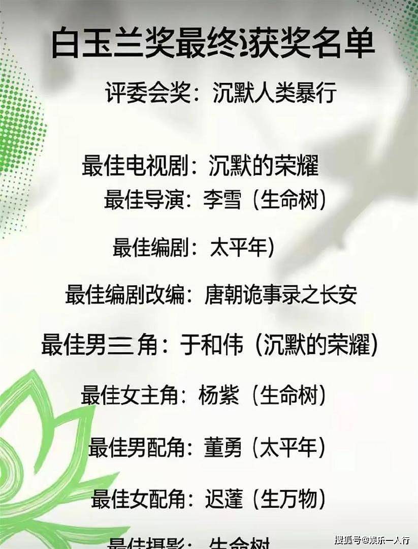 当年被宋丹丹劝“长这样别演了”的杨紫，拿了白玉兰视后第一句喊爸妈 - 16