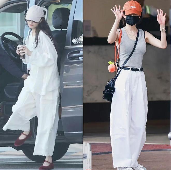 今夏火了一款裤子叫“豆腐裤”，夏季穿清凉解暑，很多女明星都在穿 - 4