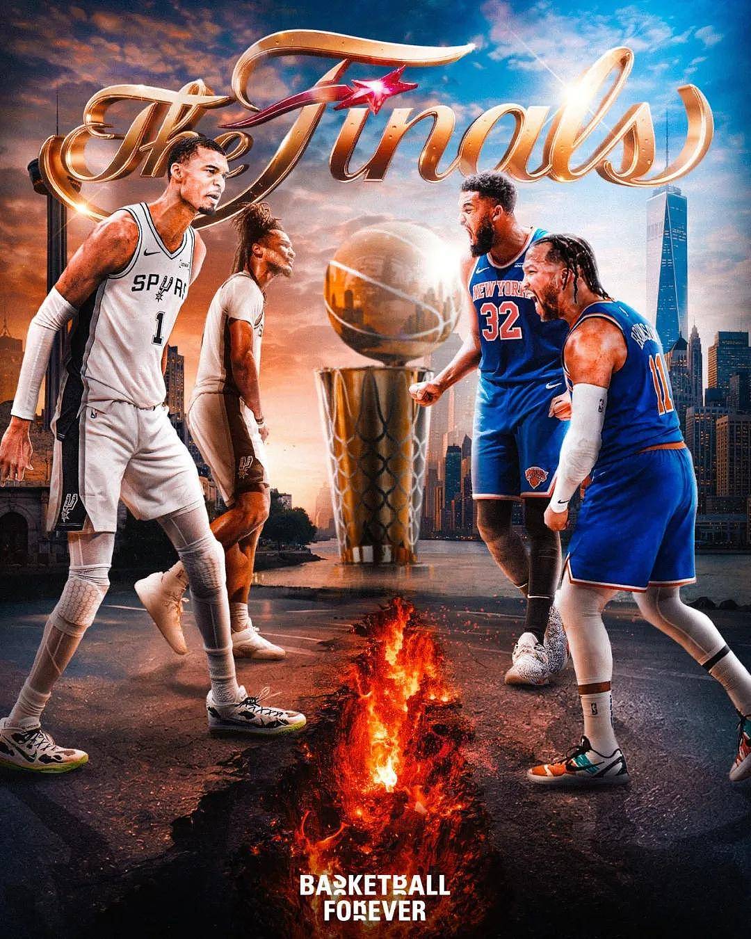 福斯特来了！NBA公布总决赛裁判！马刺大闸锁死布伦森 - 3