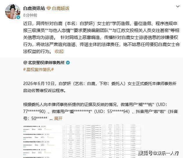 有用吗？蒙淇淇向白鹿道歉了！但那句“蝼蚁”根本不是替编剧说的，有人算准了她名字值多少流量 - 6